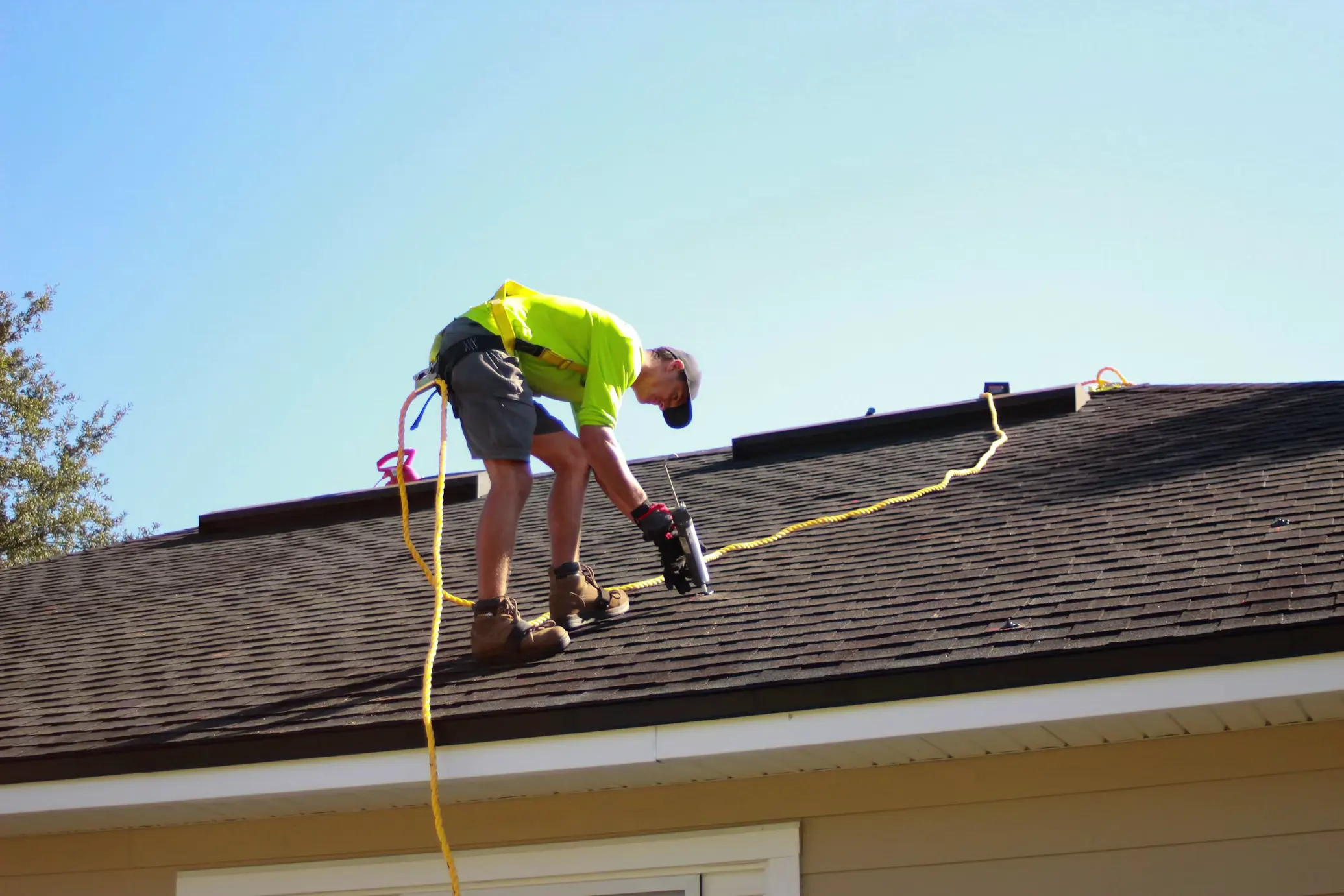 Roof and building envelope after repair and inspection prep